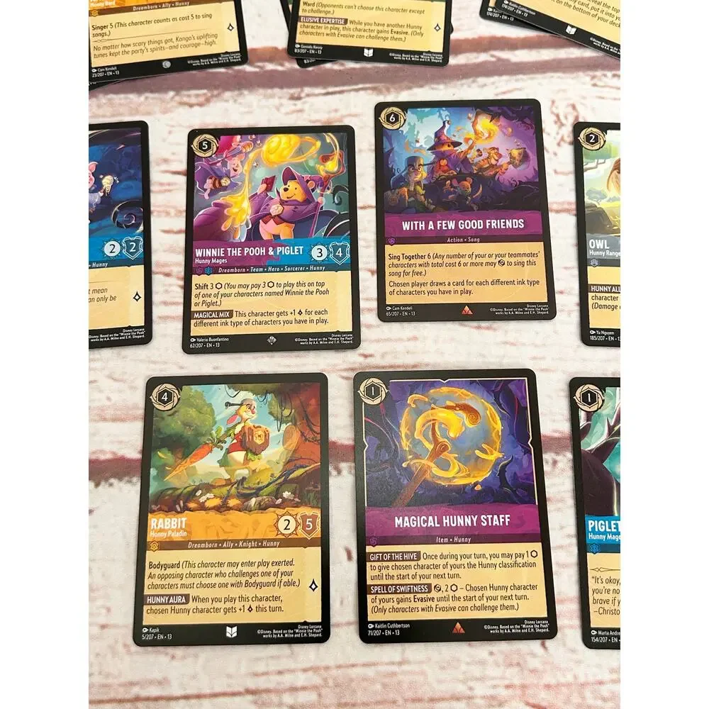 DISNEY LORCANA Attack of the Vine Card Lot Winnie the Pooh & Friends